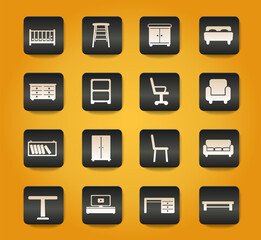 Furniture simply icons