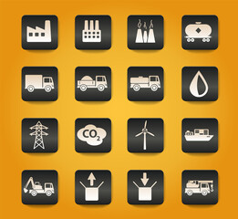 Industrial simply icons