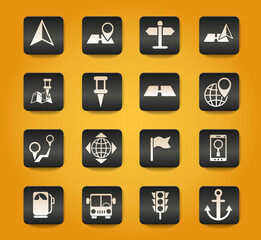 navigation icon set