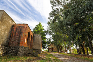 Fototapeta premium Traditional stone and brick building