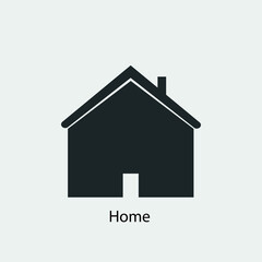 Home vector icon illustration sign 