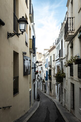 Fototapeta na wymiar Narrow Streets in Sitges, Spain