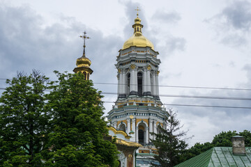 Fototapeta na wymiar Uspenskiy Orthodox Cathedral, Kiev Pechersk Lavra, Ukraine