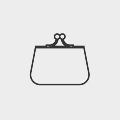 Purse vector icon illustration sign 