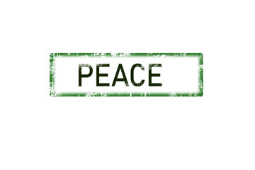 Peace grunge rubber stamp