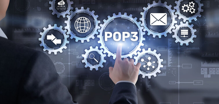 Pop3 Protocol. It Technology Internet concept