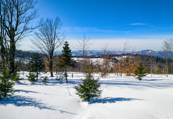 Fototapeta na wymiar Mountain winter landscape