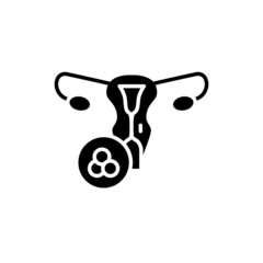 Candida fungi albicans line icon. Isolated vector element.