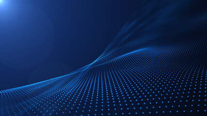 Technology Wave abstract background,blue abstract background, beautiful abstract wave technology background with blue light digital effect corporate concept,