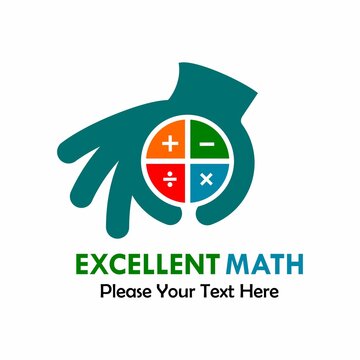 excellent math logo template illustration