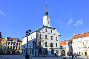 Fototapeta premium Gliwice, centrum miasta, Śląsk, ratusz, zabytki,