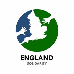 England solidarity logo template illustration