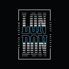London vector illustration and typography, perfect for t-shirts, hoodies, prints etc.