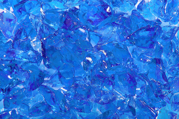 青色ガラスのキラキラ背景