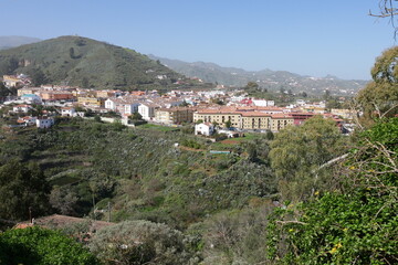 Blick auf Vega de San Mateo auf Gran Canaria - obrazy, fototapety, plakaty