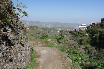 Naklejka premium Berglandschaft bei Vega de San Mateo auf Gran Canaria