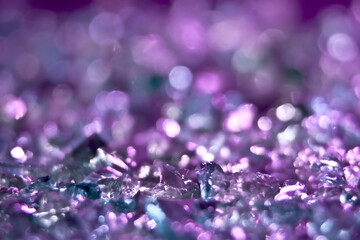 紫色に光るガラスのキラキラ背景