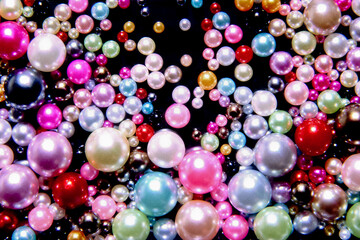 カラフルなキラキラのパール背景