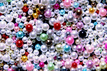 カラフルなパールのキラキラ背景