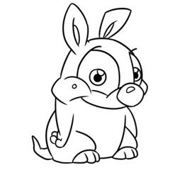 Kind dog puppy animal illustration cartoon coloring character