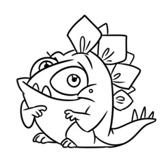 Monster dinosaur monster animal illustration cartoon coloring character