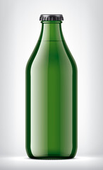 Color Glass Bottle on background. 