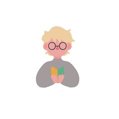 初心者（金髪、メガネ、短髪）