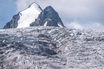 glacier peak ice snow mountains top