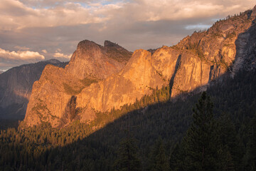 Plakat Autumnal natural landscape from Yosemite National Park, California, United States