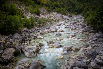 mountain's river in Albania