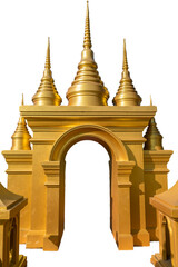 Thai style pavilion with isolation background
