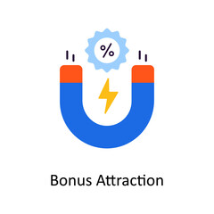 Bonus Attraction vector Flat Icon Design illustration. Discounts And Loyalty Programs Symbol on White background EPS 10 File