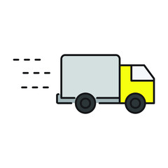 truck delivery icon for website, symbol, presentation