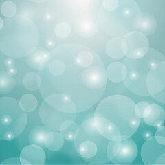 Abstract blue bokeh background. Vector illustration.