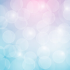 Abstract blue bokeh background. Vector illustration.