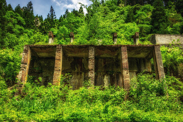 【滋賀県】土倉鉱山跡の選鉱所