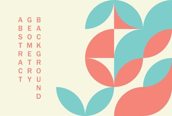 Abstract Geometry Shape Retro Background