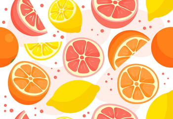 Citrus seamless pattern