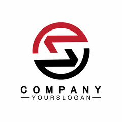 Letter S Circle Logo Vector Design Template