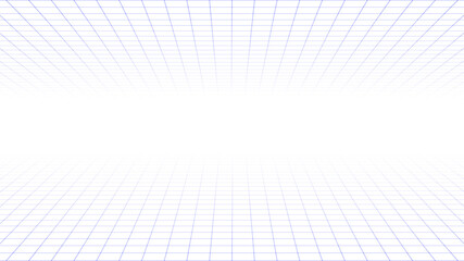 Abstract perspective black grid. Wireframe landscape. Vector illustration.