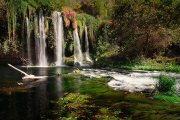 Waterfall park at Antalya , Turkey. Kursunlu selalesi