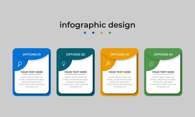 Steps Timeline Infographics Design Template