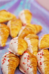 陳列されたクロワッサン