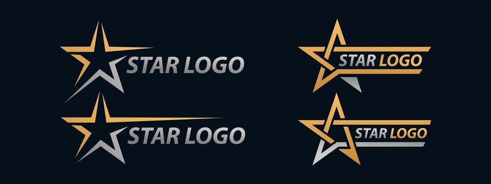 Set of star Logo design vector illustration