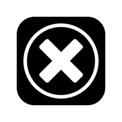 Obraz premium Cancel Icon Vector Illustration