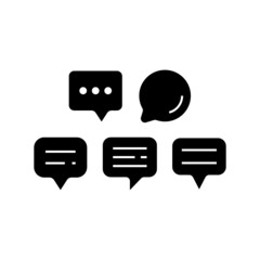 Chat Icon Set Vector Illustration