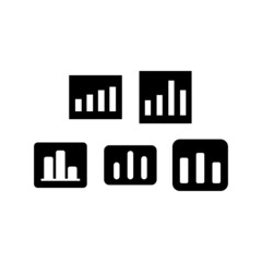 Chart Icon Set Vector Illustration