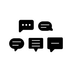 Chat Icon Set Vector Illustration