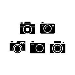 Camera Icon Set Vector Illustration