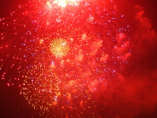 celebration, christmas, night, fireworks,